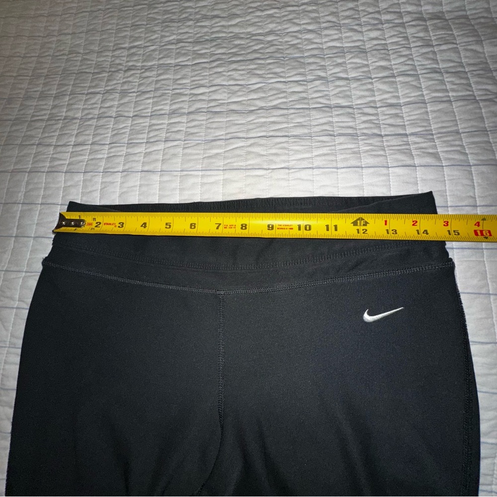 Vintage Nike Dri Fit Wide Leg Training Pants Black Ladies Small - Picture 5 of 8